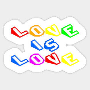 Pride Love And Rights Sticker